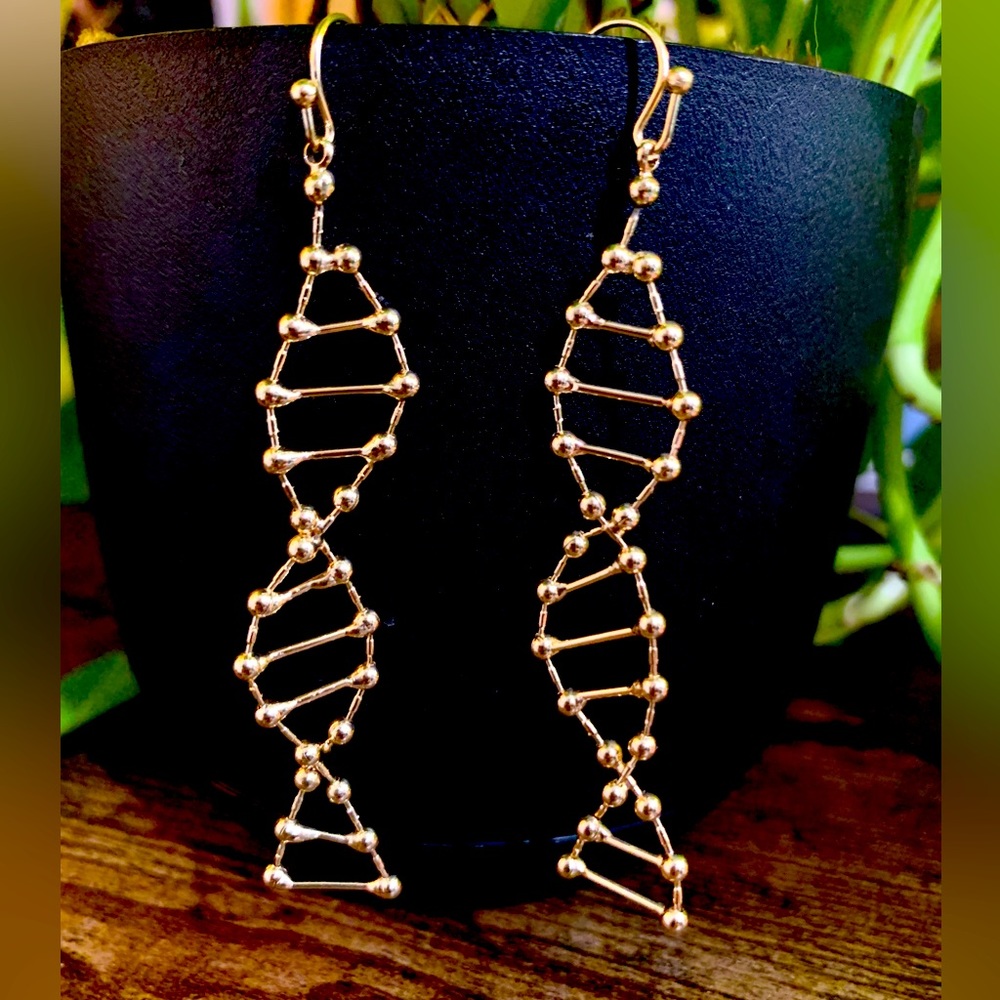 DNA Strand Earrings